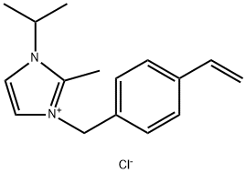1-[(4-ethenylphenyl)methyl]-2-methyl-3-(1-methylethyl),-1H-Imidazolium chloride (1:1) Structure