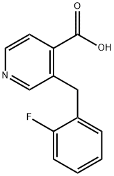 3-(2-Fluorobenzyl)isonicotinic acid Structure