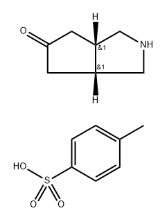 cis-Hexahydro-cyclopenta[c]pyrrol-5-one tosylate 구조식 이미지