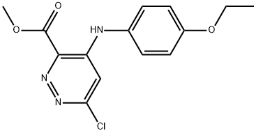 Methyl 6-chloro-4-(4-ethoxyphenyl)amino-3-pyridazinecarboxylate Structure