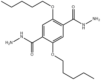 1,4-Benzenedicarboxylic acid, 2,5-bis(pentyloxy)-, 1,4-dihydrazide Structure