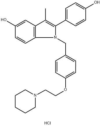 Pipindoxifene hydrochloride Structure