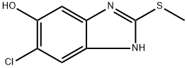 6-Chloro-2-(methylthio)-1H-benzo[d]imidazol-5-ol Structure