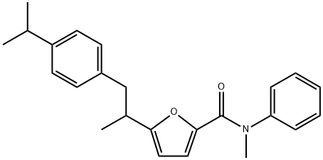 5-(1-(4-isopropylphenyl)propan-2-yl)-N-methyl-N-phenylfuran-2-carboxamide Structure