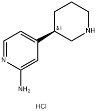 4-(piperidin-3-yl)pyridin-2-amine dihydrochloride Structure