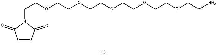 Mal-PEG5-C2-NH2 hydrochloride Structure