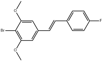 (E)-2-bromo-5-(4-fluorostyryl)-1,3-dimethoxybenzene Structure