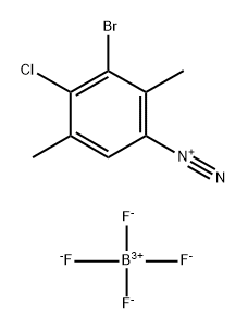 Benzenediazonium, 3-bromo-4-chloro-2,5-dimethyl-, tetrafluoroborate(1-) (1:1) Structure