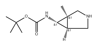 tert-butyl N-[rel-(1R,5S,6S)-1-methyl-3-azabicyclo[3.1.0]hexan-6-yl]carbamate Structure