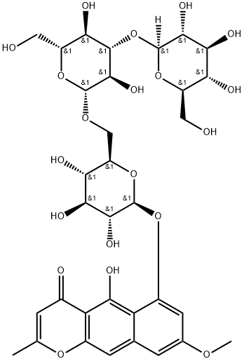 Rubrofusarin triglucoside Structure