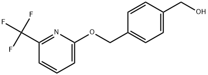 4-[[[6-(Trifluoromethyl)-2-pyridinyl]oxy]methyl]benzenemethanol Structure