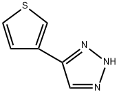 4-(Thiophen-3-yl)-2H-1,2,3-triazole Structure