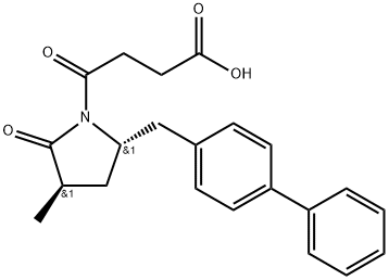 1-Pyrrolidinebutanoic acid, 5-([1,1'-biphenyl]-4-ylmethyl)-3-methyl-γ,2-dioxo-, (3R,5S)- Structure