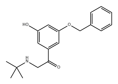 1-(3-(benzyloxy)-5-hydroxyphenyl)-2-(tert-butylamino)ethan-1-one Structure