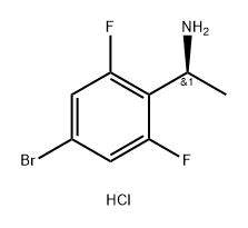 (S)-1-(4-Bromo-2,6-difluorophenyl)ethan-1-amine hydrochloride Structure