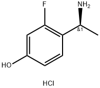 4-[(1S)-1-aminoethyl]-3-fluorophenol
hydrochloride Structure