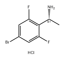 (R)-1-(4-Bromo-2,6-difluorophenyl)ethan-1-amine hydrochloride Structure