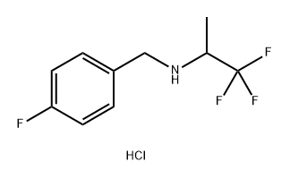 1,1,1-trifluoro-N-(4-fluorobenzyl)propan-2-amine hydrochloride Structure