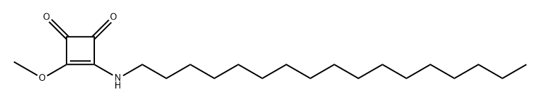 3-(heptadecylamino)-4-methoxycyclobut-3-ene-1,2-dione Structure