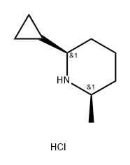 rac-(2R,6R)-2-cyclopropyl-6-methylpiperidine
hydrochloride Structure