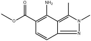 Methyl 4-amino-2,3-dimethyl-2H-indazole-5-carboxylate Structure