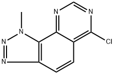 6-Chloro-1-methyl-1H-[1,2,3]triazolo[4,5-h]quinazoline Structure