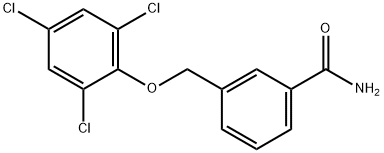 3-[(2,4,6-Trichlorophenoxy)methyl]benzamide Structure