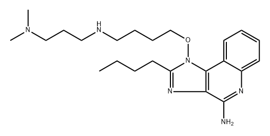 N1-(4-((4-amino-2-butyl-1H-imidazo[4,5-c]quinolin-1-yl)oxy)butyl)-N3,N3-dimethylpropane-1,3-diamine Structure