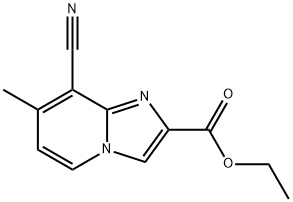 ethyl 8-cyano-7-methylimidazo[1,2-a]pyridine-2-carboxylate Structure