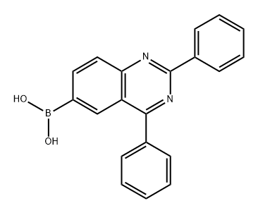 (2,4-diphenylquinazolin-6-yl)boronic acid Structure