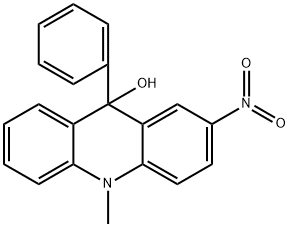 9,10-Dihydro-10-methyl-2-nitro-9-phenyl-9-acridinol Structure
