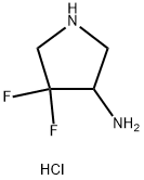 4,4-difluoropyrrolidin-3-amine hydrochloride Structure