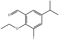 2-ethoxy-3-iodo-5-isopropylbenzaldehyde Structure