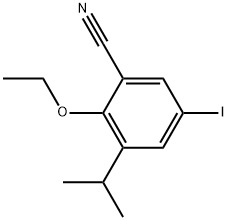 2-Ethoxy-5-iodo-3-(1-methylethyl)benzonitrile Structure