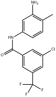 N-(3-amino-4-methylphenyl)-3-chloro-5-(trifluoromethyl)benzamide Structure