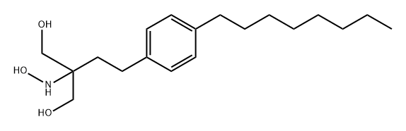 2-(Hydroxyamino)-2-(4-octylphenethyl)propane-1,3-diol Structure