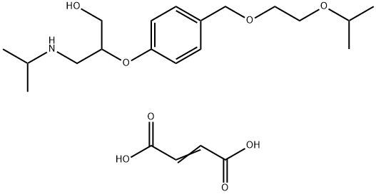 1-Propanol, 2-[4-[[2-(1-methylethoxy)ethoxy]methyl]phenoxy]-3-[(1-methylethyl)amino]-, 2-butenedioate (1:1) Structure