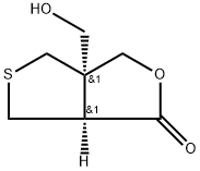 (3aS,6aS)-3a-(Hydroxymethyl)tetrahydro-1H,3H-thieno[3,4-c]furan-1-one 구조식 이미지