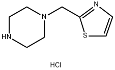 Piperazine, 1-(2-thiazolylmethyl)-, hydrochloride (1:3) Structure