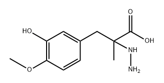 2-hydrazinyl-3-(3-hydroxy-4-methoxyphenyl)-2-methylpropanoic acid Structure