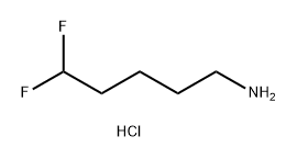 1-Pentanamine, 5,5-difluoro-, hydrochloride (1:1) Structure