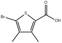 5-Bromo-3,4-dimethyl-2-thiophenecarboxylic acid Structure