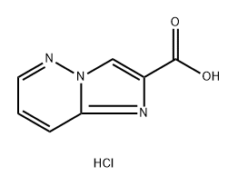 Imidazo[1,2-b]pyridazine-2-carboxylic acid, hydrochloride (1:1) Structure