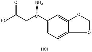 (3S)-3-Amino-3-(2h-1,3-benzodioxol-5-yl)propanoic acid hydrochloride Structure