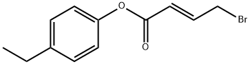 4-Ethylphenyl (2E)-4-bromo-2-butenoate Structure