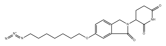 5-((7-azidoheptyl)oxy)-2-(2,6-dioxopiperidin-3-yl)isoindoline-1,3-dione Structure