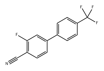 3-Fluoro-4'-(trifluoromethyl)biphenyl-4-carbonitrile Structure