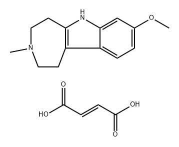 8-methoxy-3-methyl-1,2,3,4,5,6-hexahydroazepino[4,5-b]indole fumarate Structure