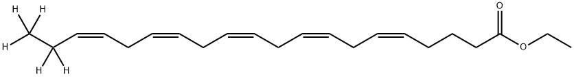 5,8,11,14,17-Eicosapentaenoic-19,19,20,20,20-d5 acid, ethyl ester, (5Z,8Z,11Z,14Z,17Z)- Structure