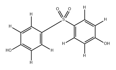 Phen-2,3,5,6-d4-ol, 4,4'-sulfonylbis- Structure